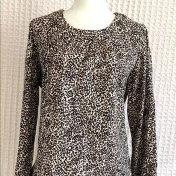 SOLD Old Navy Leopard Print Keyhole Top L - Picture 8 of 11